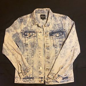 BooHooMAN Distressed Denim Jacket M